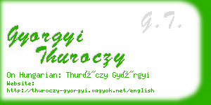 gyorgyi thuroczy business card